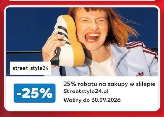 Kupon rabatowy 25% na zakupy w sklepie Streetstyle24.pl promocja w Kaufland