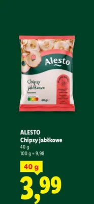 Chipsy jabłkowe Alesto promocja w Lidl