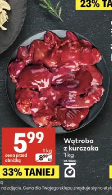 Wątroba z kurczaka promocja w Delikatesy Centrum