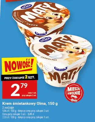 Krem śmietankowy olma promocja w Twój Market