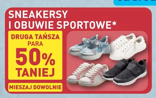 Sneakersy i obuwie sportowe promocja w Aldi