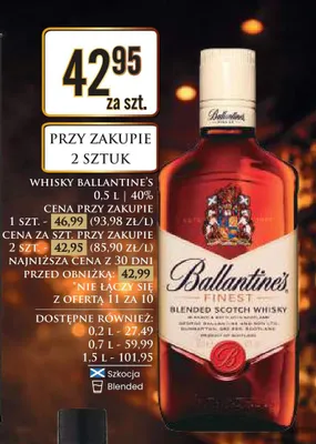 Whisky Finest promocja w Dino