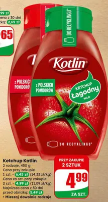 Ketchup łagodny promocja w Dino