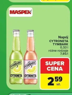 Napój Tymbark Cytroneta — wariant nieczytelny promocja w Carrefour