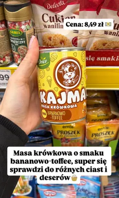 Masa krówkowa banan-toffee promocja w Dino