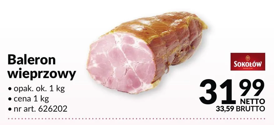 Baleron wieprzowy promocja w Makro
