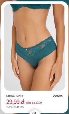 Stringi panty Bonprix promocja w bonprix