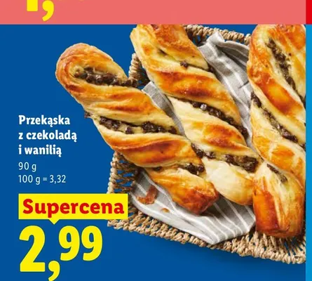 Przekąska z czekoladą i wanilią promocja w Lidl