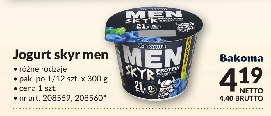 Jogurt skyr men promocja w Makro