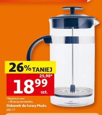 Dzbanek do kawy Modo promocja w Auchan
