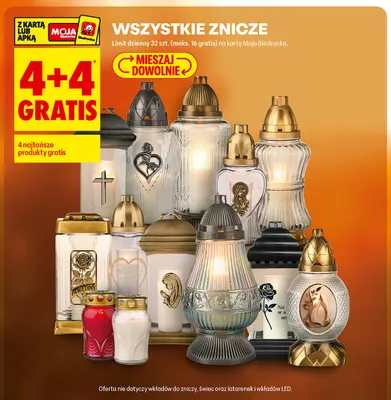 Znicze promocja w Biedronka