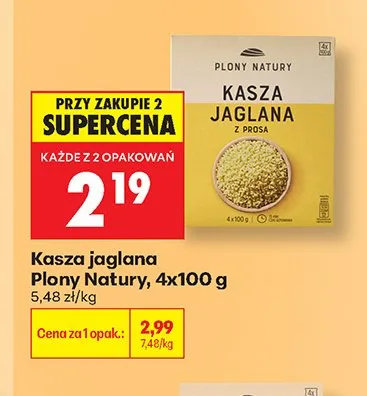 Kasza jaglana Plony Natury 4-pak promocja w Biedronka