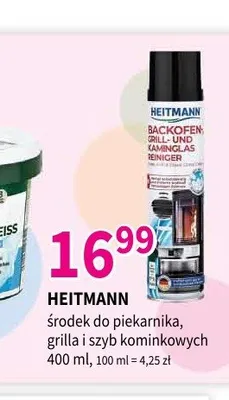 Środek do piekarnika grilla i szyb kominkowych Heitmann promocja w Drogerie Polskie