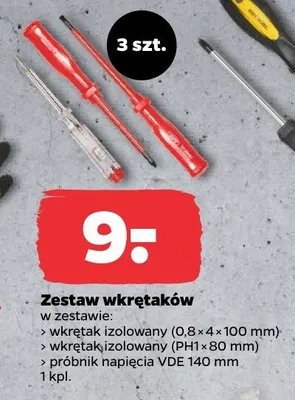 Zestaw wkrętaków promocja w Netto
