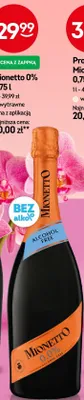 Wino musujące bezalkoholowe Mionetto promocja w Żabka
