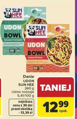 Danie Udon Sun Hee promocja w Carrefour Market