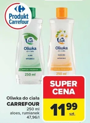 Oliwka do ciała aloes, rumianek promocja w Carrefour