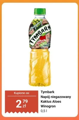 Napój niegazowany Tymbark Kaktus Aloes Winogron promocja w Dino