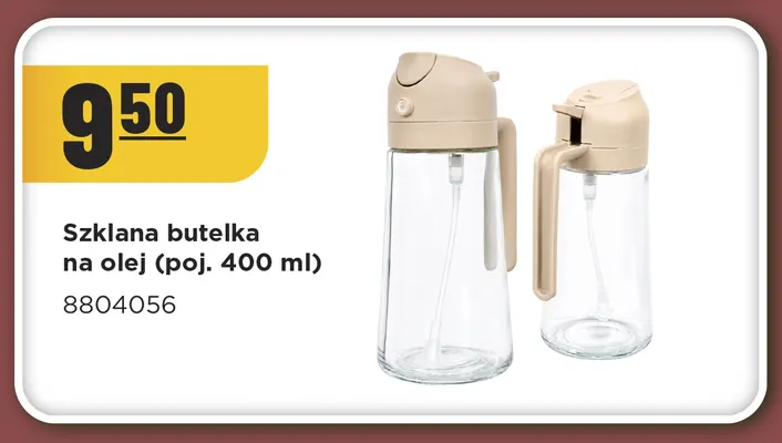 Szklana butelka na olej 400 ml promocja w MR. DIY