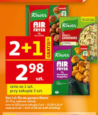Fix Spaghetti Carbonara Knorr promocja w Auchan