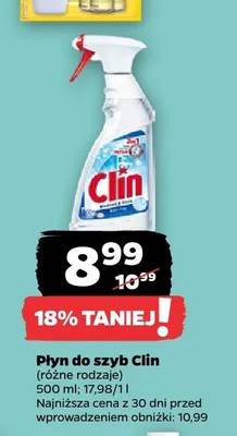 Płyn do szyb Clin promocja w Netto