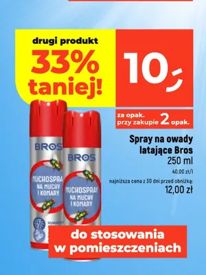 Spray na owady latające Bros promocja w Dealz