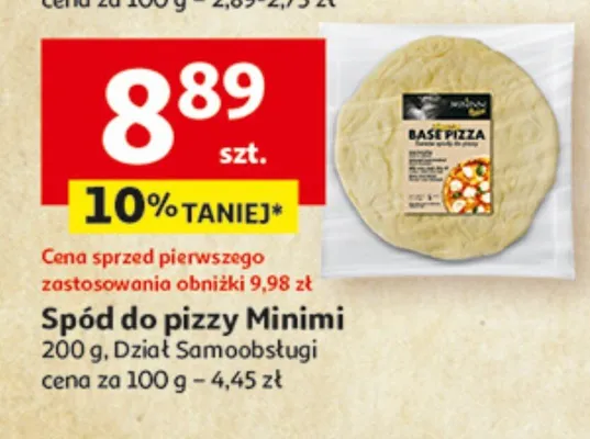 Spód do pizzy Minimi promocja w Auchan