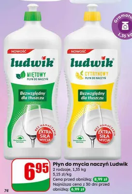 Płyn do mycia naczyń cytrynowy promocja w Dino