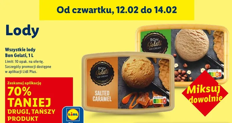Lody Bon Gelati promocja w Lidl