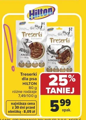 Treserki dla psa HILTON różne rodzaje promocja w Carrefour