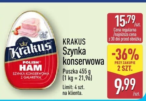 Szynka konserwowa promocja w Aldi
