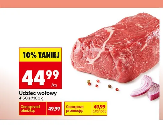 Udziec wołowy promocja w Biedronka