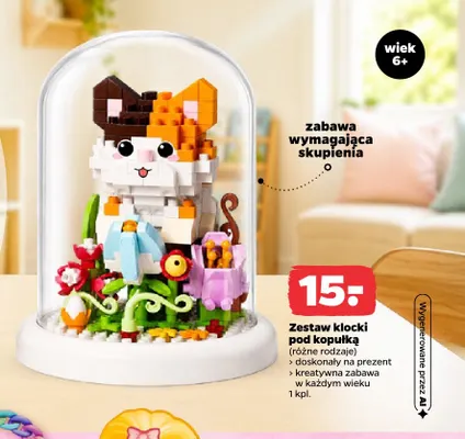 Zestaw klocki pod kopułką promocja w Netto