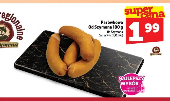 Kiełbasa parówkowa Od Szymona promocja w TOPAZ