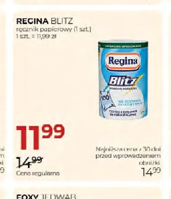 Ręcznik papierowy Blitz Regina promocja w Drogerie Jawa