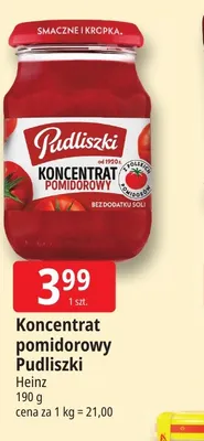 Koncentrat pomidorowy Pudliszki promocja w Leclerc