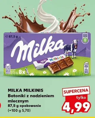 Batoniki z nadzieniem mlecznym promocja w Kaufland