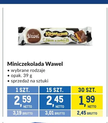 Miniczekolada Wawel promocja w Makro
