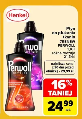 Płyn do płukania tkanin 7Renew Perwoll promocja w Carrefour Market