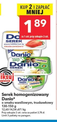 Serek homogenizowany Danio o smaku waniliowym promocja w LEWIATAN