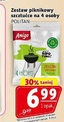 Zestaw piknikowy sztućce na 4 osoby Amigo promocja w Prim Market