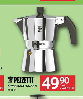 Kawiarka 3 filiżanki Pezzetti promocja w Selgros