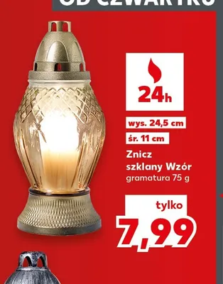 Znicz szklany Wzór promocja w Kaufland