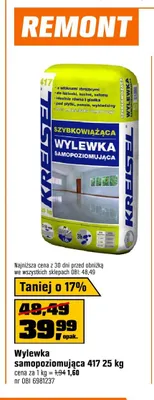 Wylewka samopoziomująca Kreisel 417 promocja w OBI