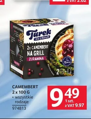 Ser Camembert na grill Turek 2-pak promocja w Selgros