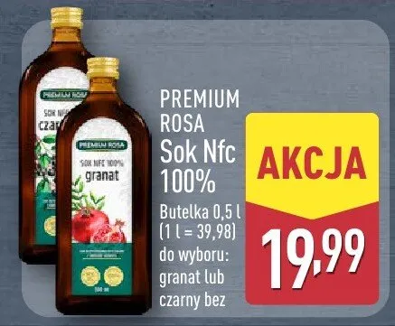 Sok nfc 100% do wyboru: granat lub czarny bez promocja w Aldi