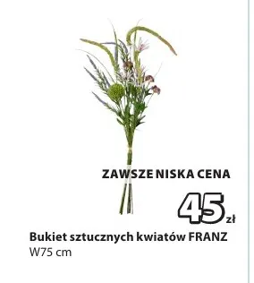 Bukiet sztucznych kwiatów Franz promocja w Jysk