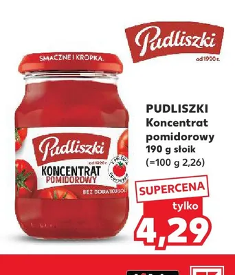 Koncentrat pomidorowy Pudliszki promocja w Kaufland