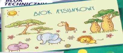 Blok rysunkowy A4 20-pak promocja w Biedronka
