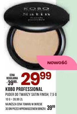 Puder do twarzy Satin Finish, 7.5g promocja w Drogerie Natura